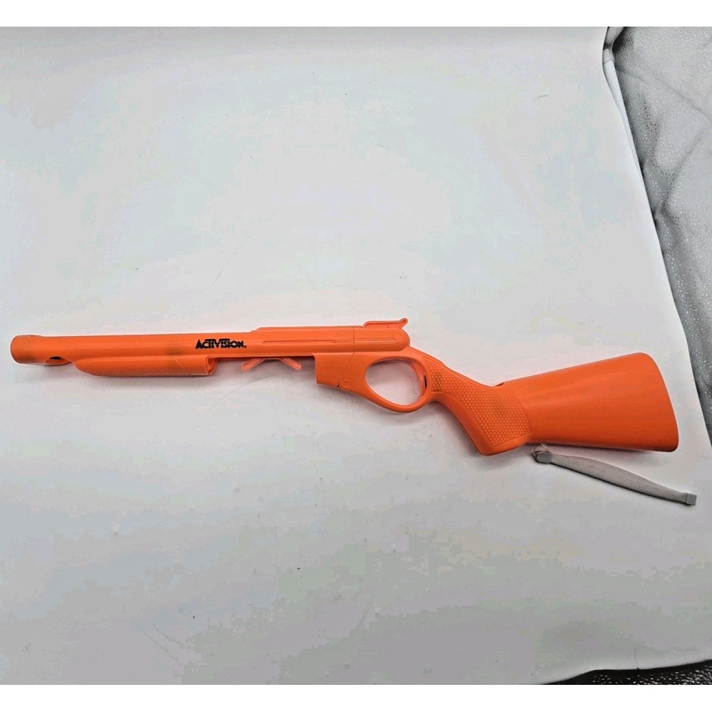 Nintendo WII Controller Cabela's Activision Orange Shotgun Rifle Gun Toy